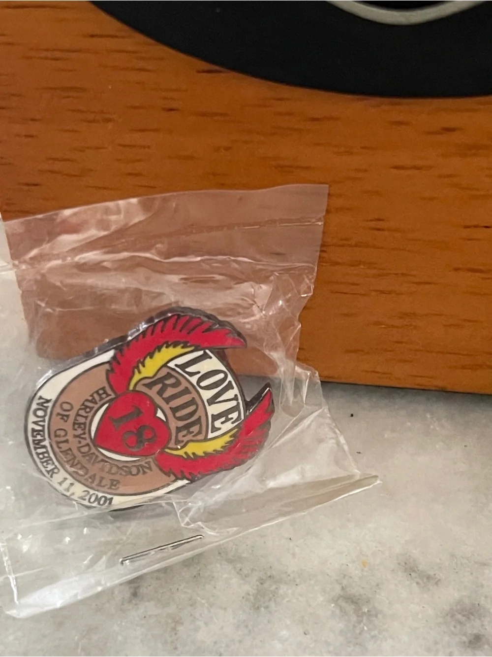 Harley-Davidson Black & Brown Logo Display Box with Collectible Pins
